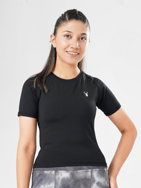 Leera Training Tee in Black